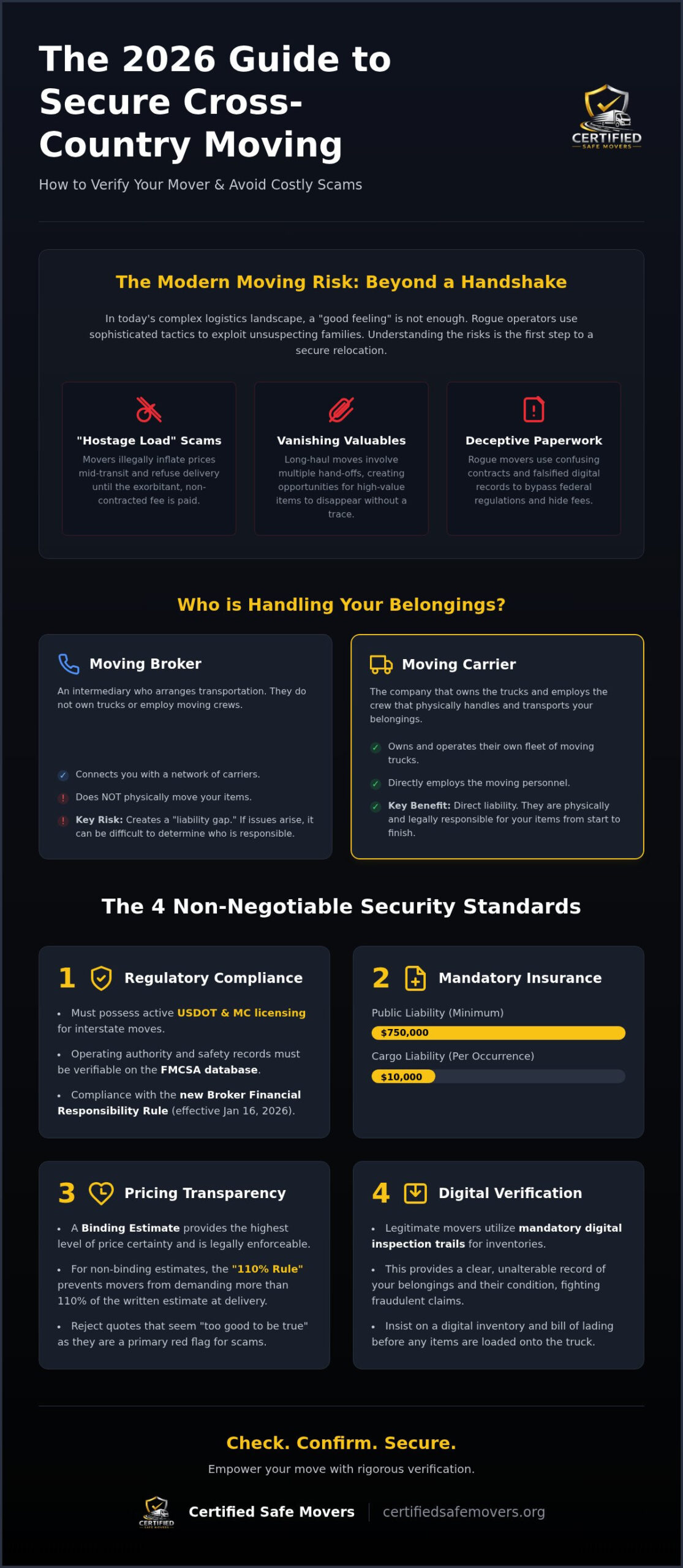 Cross Country Moving Services: The 2026 Security Standards Guide